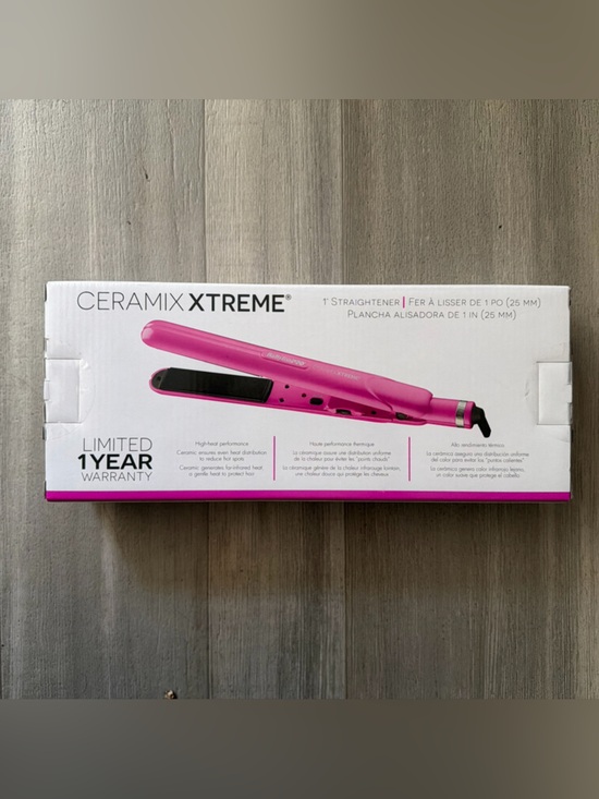 BaByliss Other - BaByliss PRO Ceramix Xtreme Ceramic Straightener Flat Iron Pink 450°F NEW